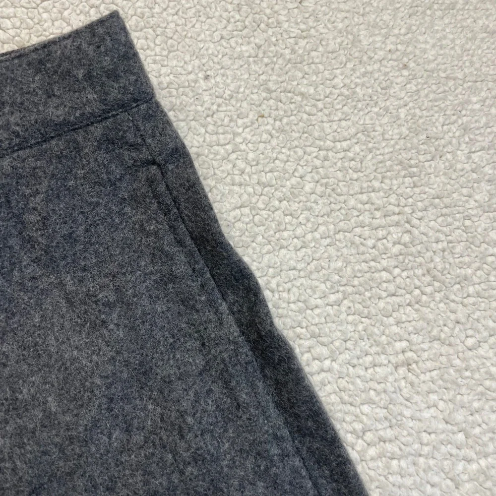 Gap Trousers Men 35x30 Grey Wool Blend Flat Front Straight Leg Business Casual